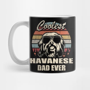 Coolest Havanese Dad Ever Vintage Mug